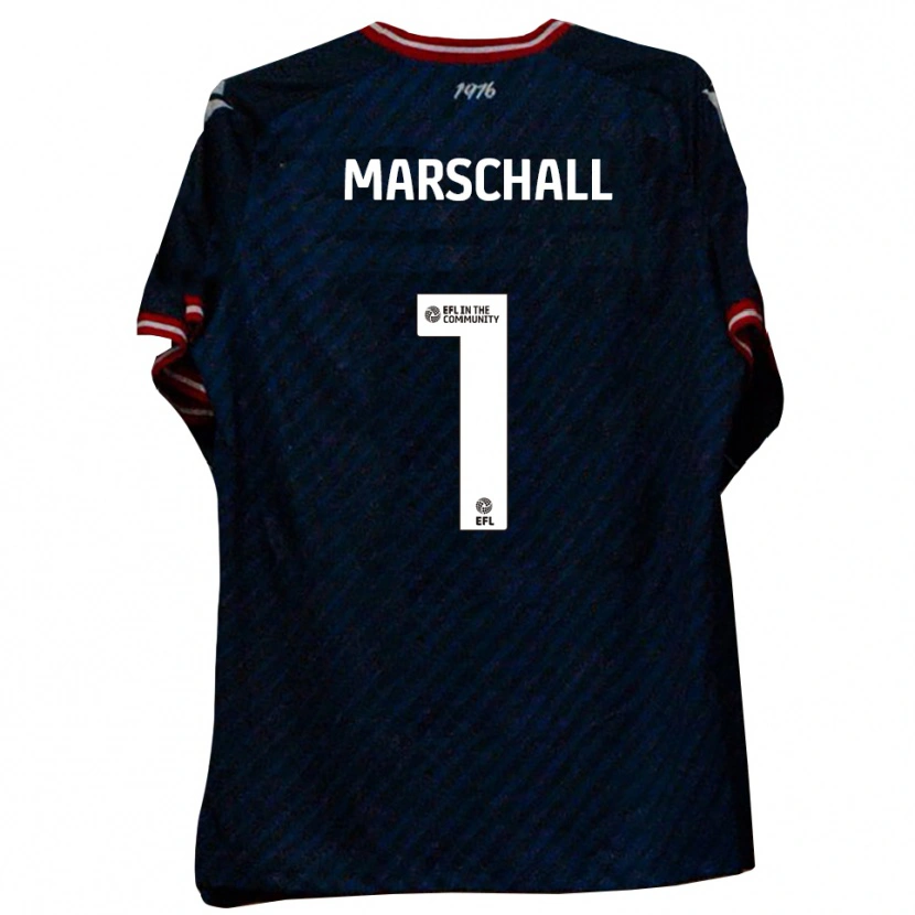Danxen Homem Camisola Filip Marschall #1 Azul Marinho Vermelho Alternativa 2025/26 Camisa