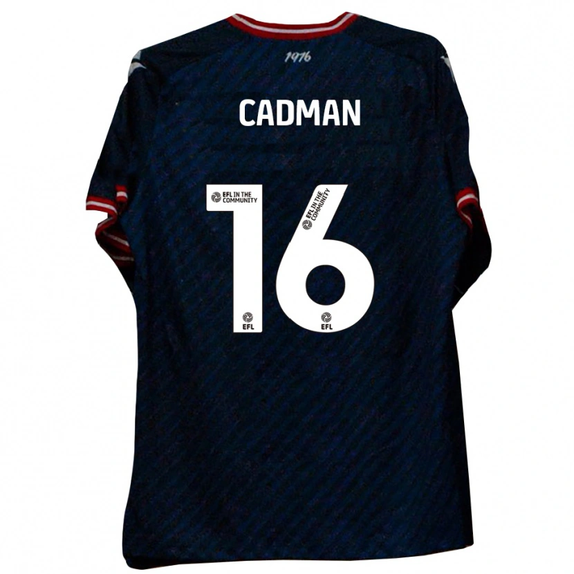 Danxen Homem Camisola Taye Cadman #16 Azul Marinho Vermelho Alternativa 2025/26 Camisa