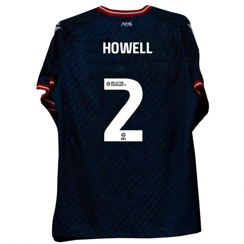 Danxen Homem Camisola Zack Howell #2 Azul Marinho Vermelho Alternativa 2025/26 Camisa