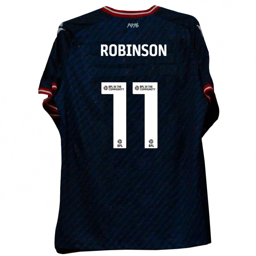 Danxen Homem Camisola Alfie Robinson #11 Azul Marinho Vermelho Alternativa 2025/26 Camisa