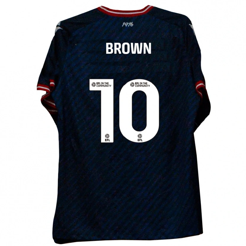 Danxen Homem Camisola Lenny Brown #10 Azul Marinho Vermelho Alternativa 2025/26 Camisa