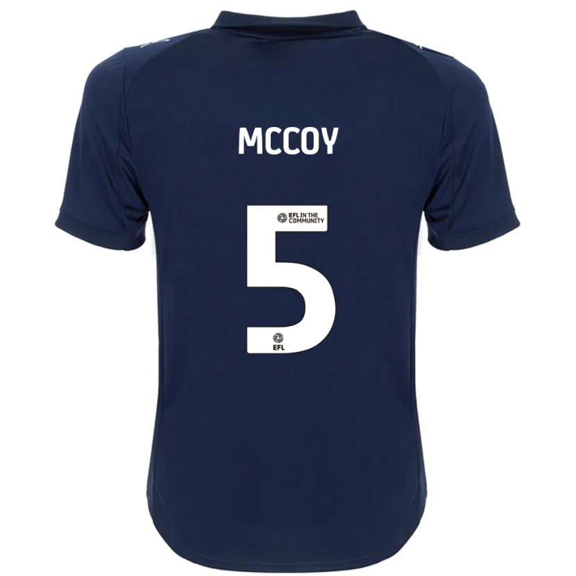 Danxen Homem Camisola Libby Mccoy #5 Azul Marinho Branco Alternativa 2025/26 Camisa