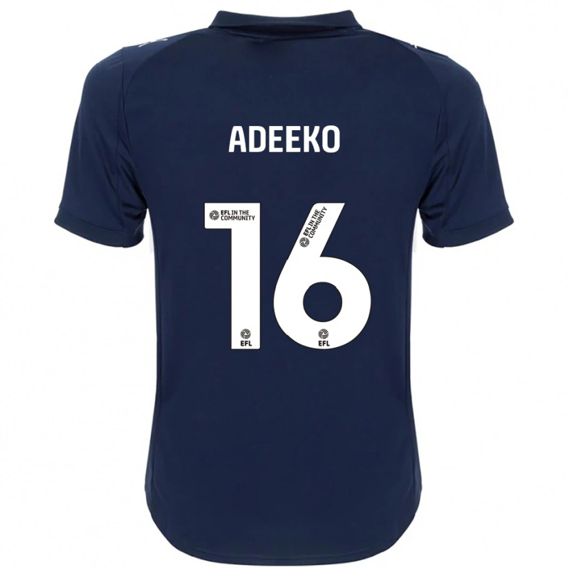 Danxen Homem Camisola Baba Adeeko #16 Azul Marinho Branco Alternativa 2025/26 Camisa