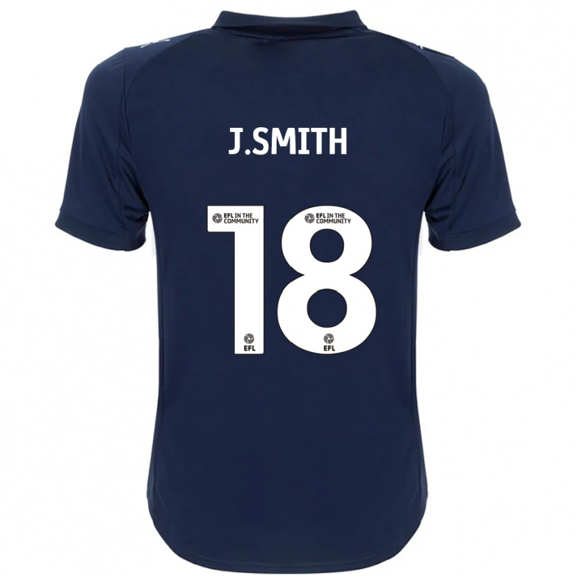 Danxen Homem Camisola Jonny Smith #18 Azul Marinho Branco Alternativa 2025/26 Camisa