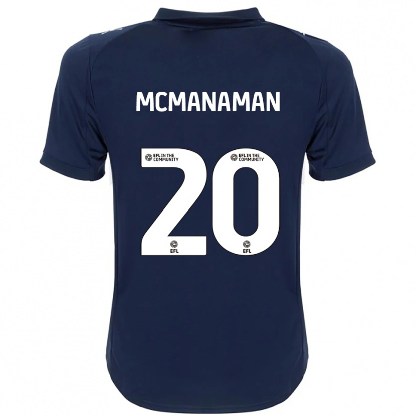 Danxen Homem Camisola Callum Mcmanaman #20 Azul Marinho Branco Alternativa 2025/26 Camisa