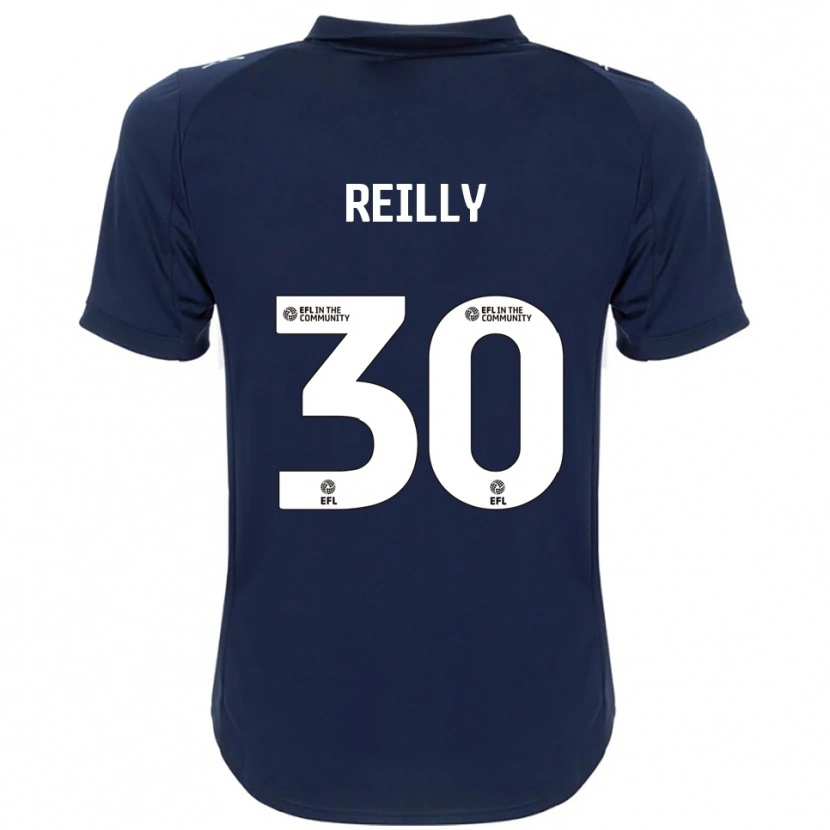Danxen Homem Camisola Jack Reilly #30 Azul Marinho Branco Alternativa 2025/26 Camisa