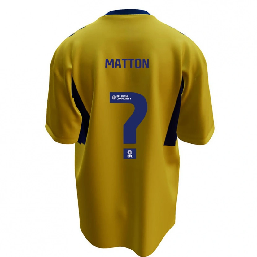 Danxen Homem Camisola Jack Matton #0 Amarelo Azul Alternativa 2025/26 Camisa