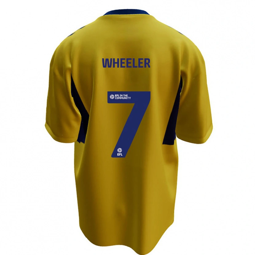 Danxen Homem Camisola David Wheeler #7 Amarelo Azul Alternativa 2025/26 Camisa