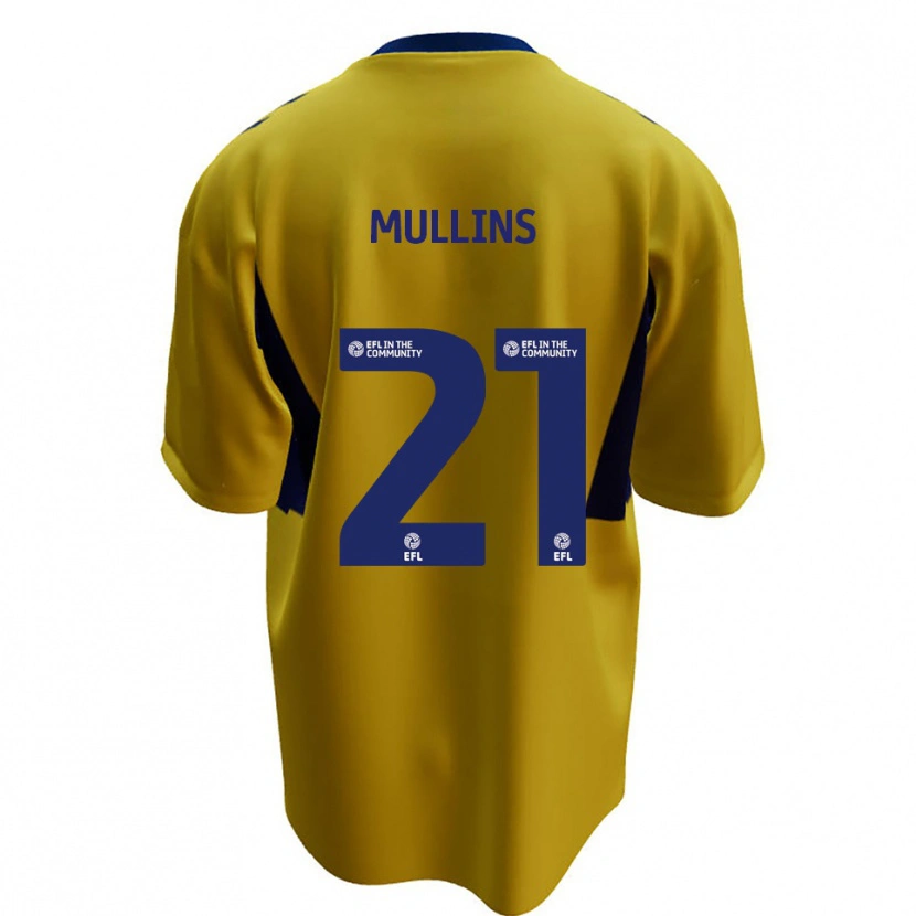 Danxen Homem Camisola Jamie Mullins #21 Amarelo Azul Alternativa 2025/26 Camisa