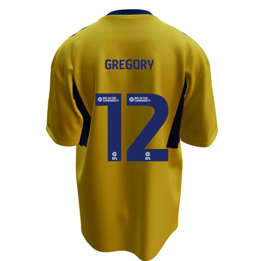 Danxen Homem Camisola Arthur Gregory #12 Amarelo Azul Alternativa 2025/26 Camisa