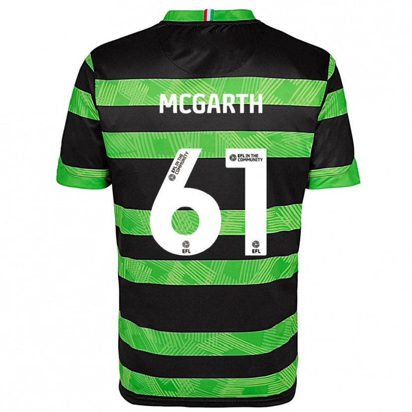 Danxen Homem Camisola Ethan Mcgarth #61 Preto Verde Alternativa 2025/26 Camisa