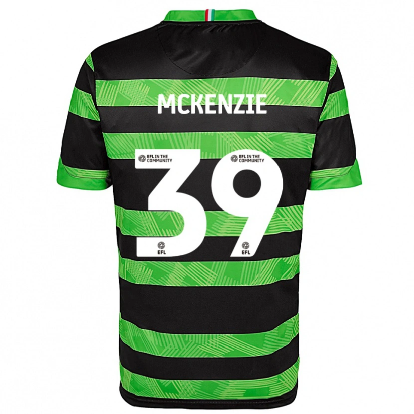 Danxen Homem Camisola Kai Mckenzie #39 Preto Verde Alternativa 2025/26 Camisa
