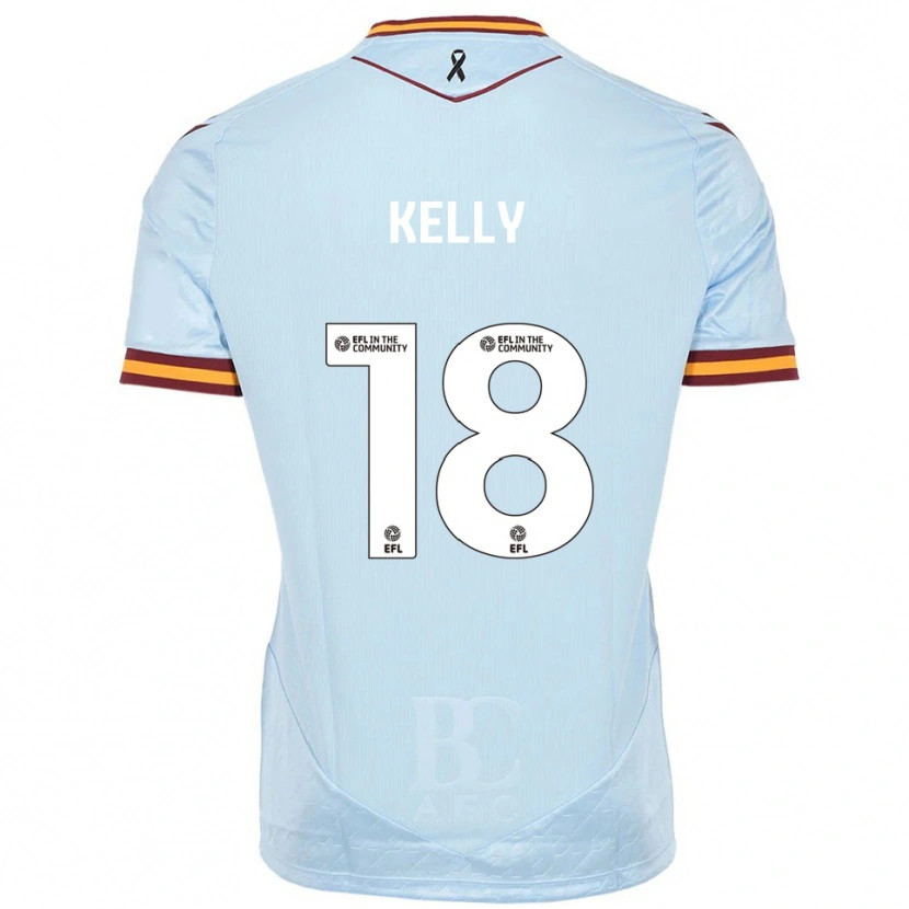 Danxen Homem Camisola Ciaran Kelly #18 Azul Celeste Alternativa 2025/26 Camisa