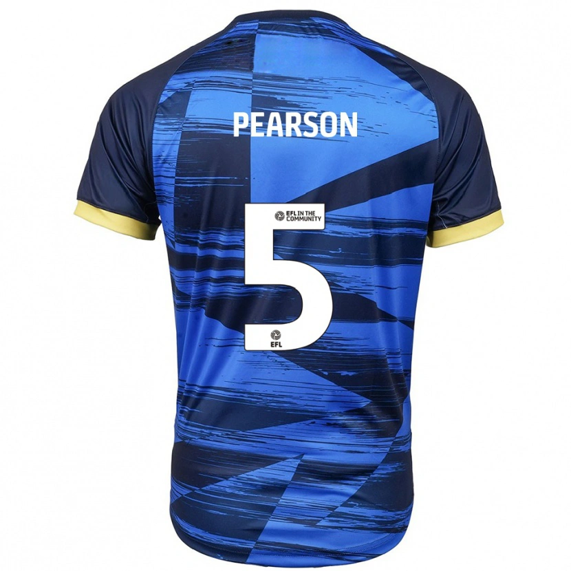 Danxen Homem Camisola Matty Pearson #5 Azul Marinho Alternativa 2025/26 Camisa