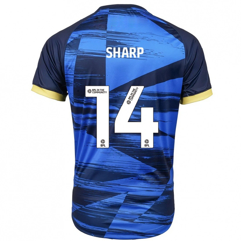 Danxen Homem Camisola Billy Sharp #14 Azul Marinho Alternativa 2025/26 Camisa