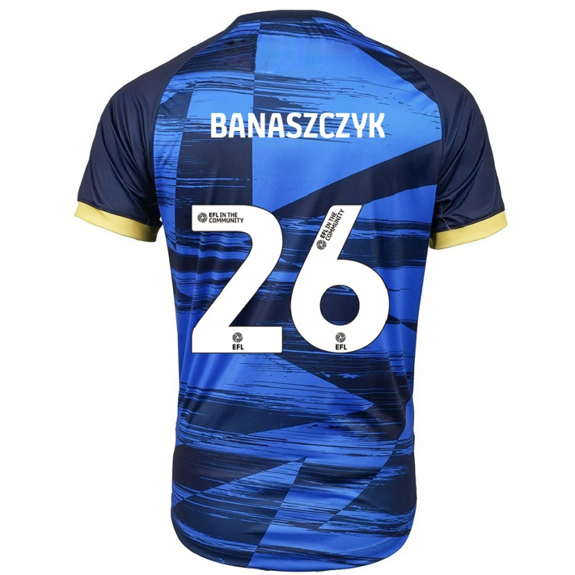 Danxen Homem Camisola Natalie Banaszczyk #26 Azul Marinho Alternativa 2025/26 Camisa