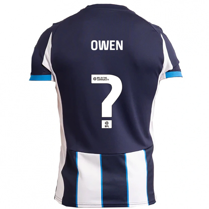 Danxen Homem Camisola Kenedy Owen #0 Branco Azul Marinho Alternativa 2025/26 Camisa