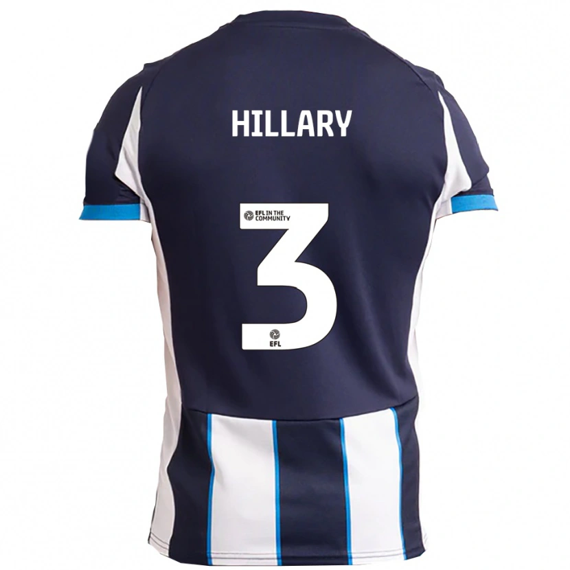 Danxen Homem Camisola Joe Hillary #3 Branco Azul Marinho Alternativa 2025/26 Camisa