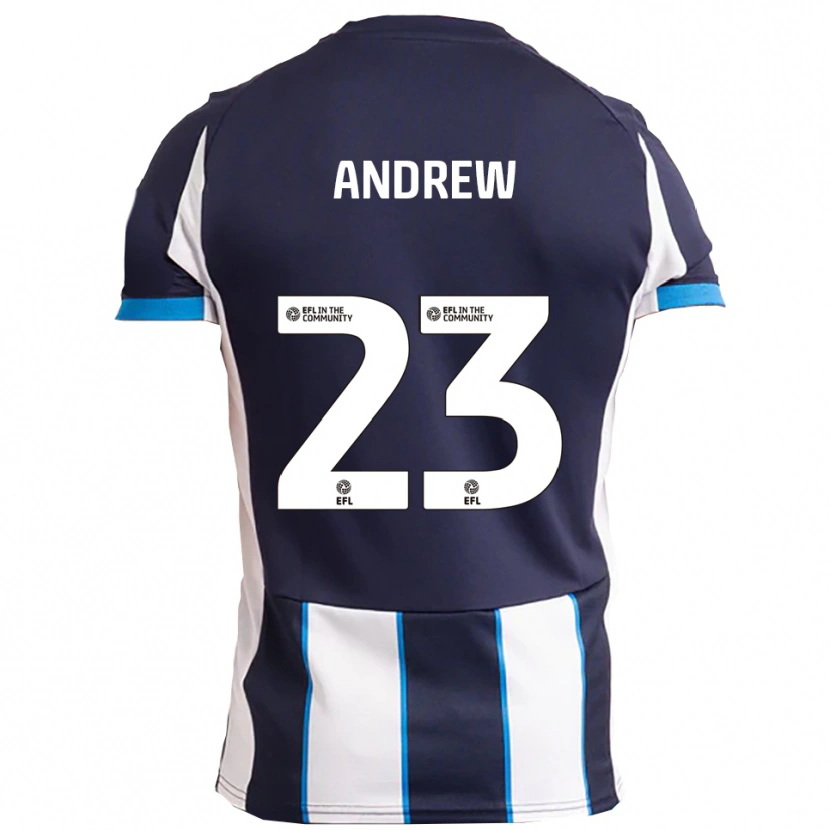 Danxen Homem Camisola Danny Andrew #23 Branco Azul Marinho Alternativa 2025/26 Camisa