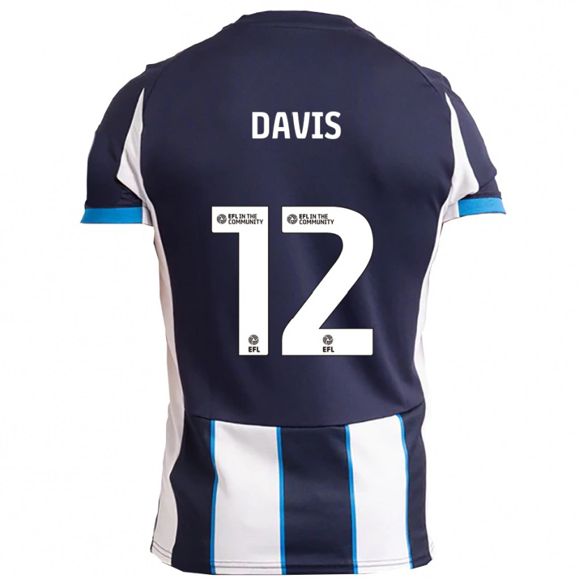 Danxen Homem Camisola Archie Davis #12 Branco Azul Marinho Alternativa 2025/26 Camisa