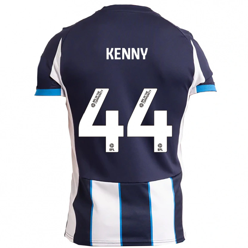 Danxen Homem Camisola Jack Kenny #44 Branco Azul Marinho Alternativa 2025/26 Camisa