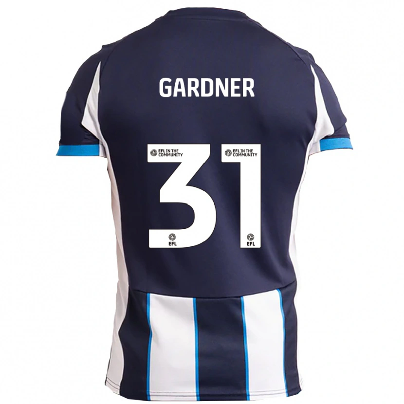 Danxen Homem Camisola Che Gardner #31 Branco Azul Marinho Alternativa 2025/26 Camisa