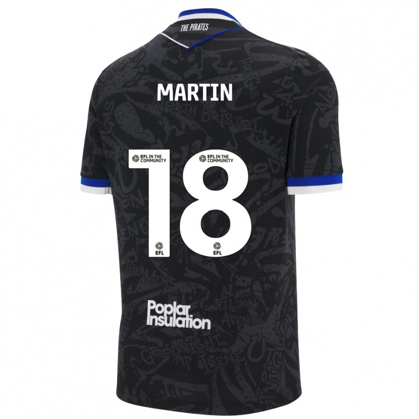 Danxen Homem Camisola Chris Martin #18 Preto Branco Alternativa 2025/26 Camisa