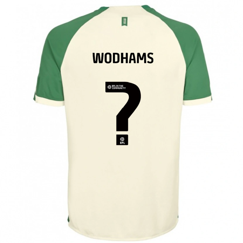 Danxen Homem Camisola Rosy Wodhams #0 Branco Sujo Verde Alternativa 2025/26 Camisa