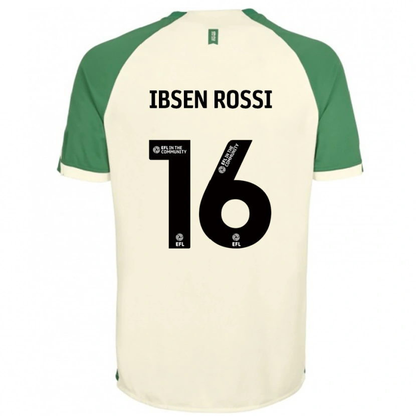 Danxen Homem Camisola Zeno Ibsen Rossi #16 Branco Sujo Verde Alternativa 2025/26 Camisa