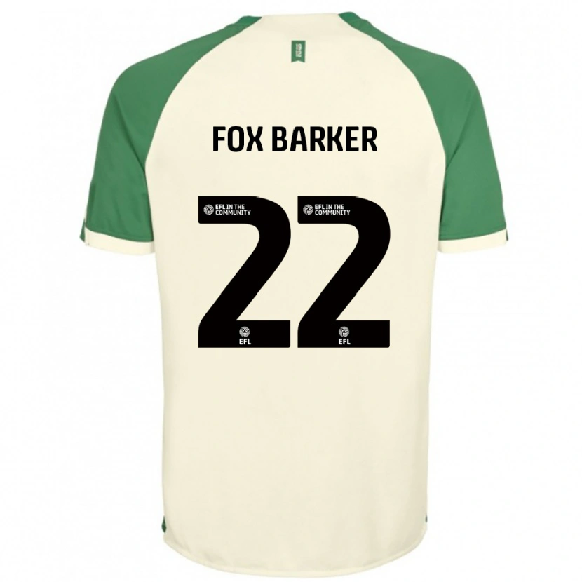 Danxen Homem Camisola Mistie Fox-Barker #22 Branco Sujo Verde Alternativa 2025/26 Camisa