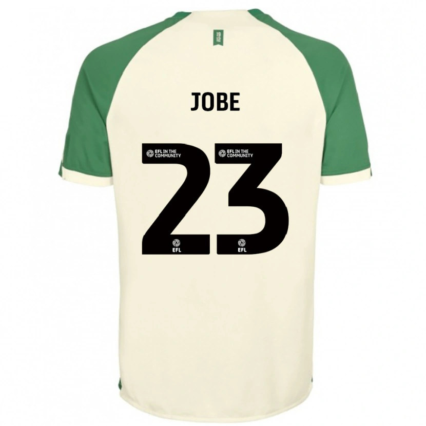 Danxen Homem Camisola Mamadou Jobe #23 Branco Sujo Verde Alternativa 2025/26 Camisa