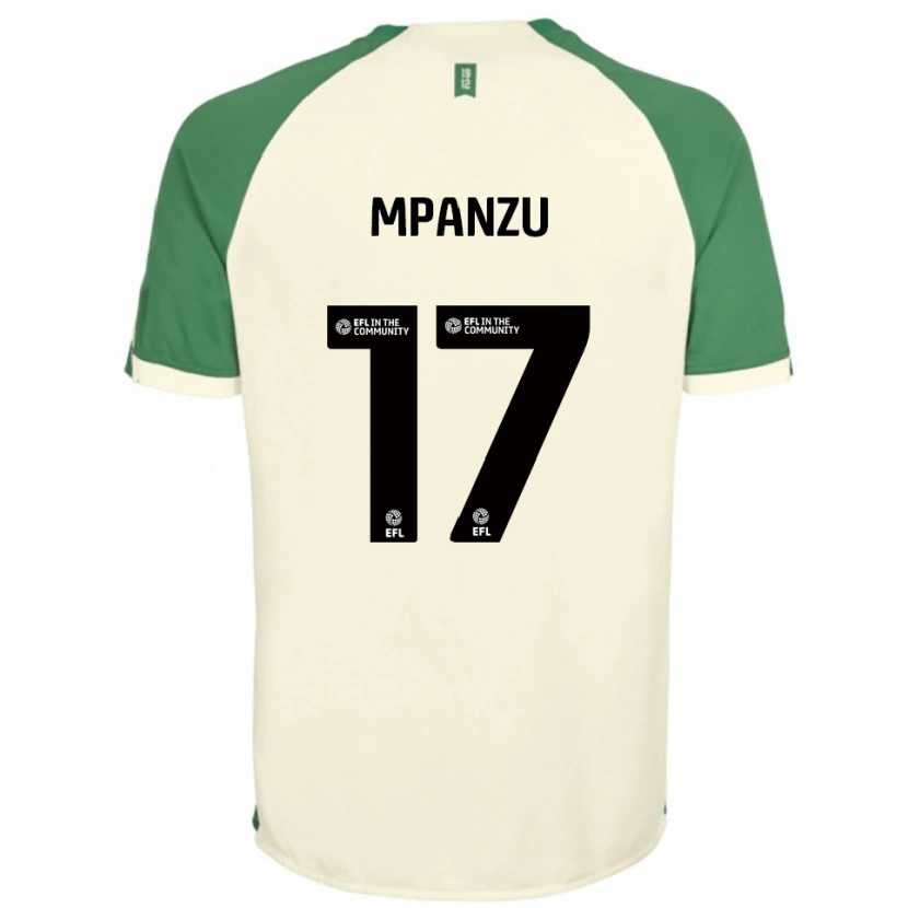 Danxen Homem Camisola Pelly Ruddock Mpanzu #17 Branco Sujo Verde Alternativa 2025/26 Camisa