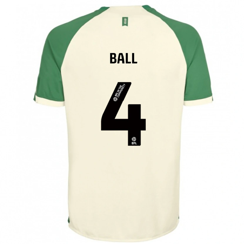 Danxen Homem Camisola Dominic Ball #4 Branco Sujo Verde Alternativa 2025/26 Camisa