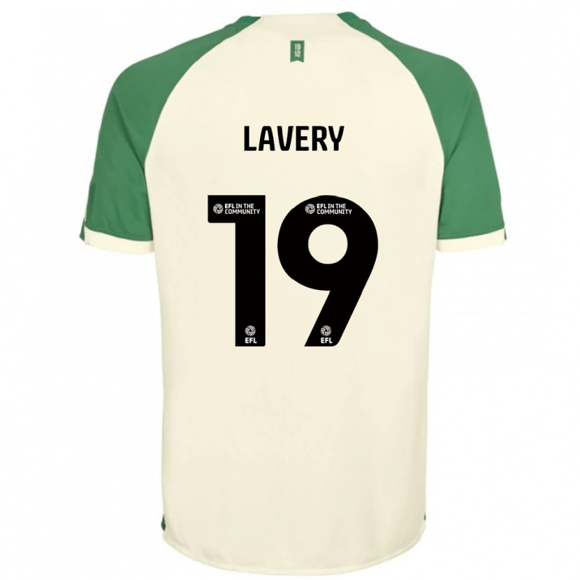 Danxen Homem Camisola Shayne Lavery #19 Branco Sujo Verde Alternativa 2025/26 Camisa