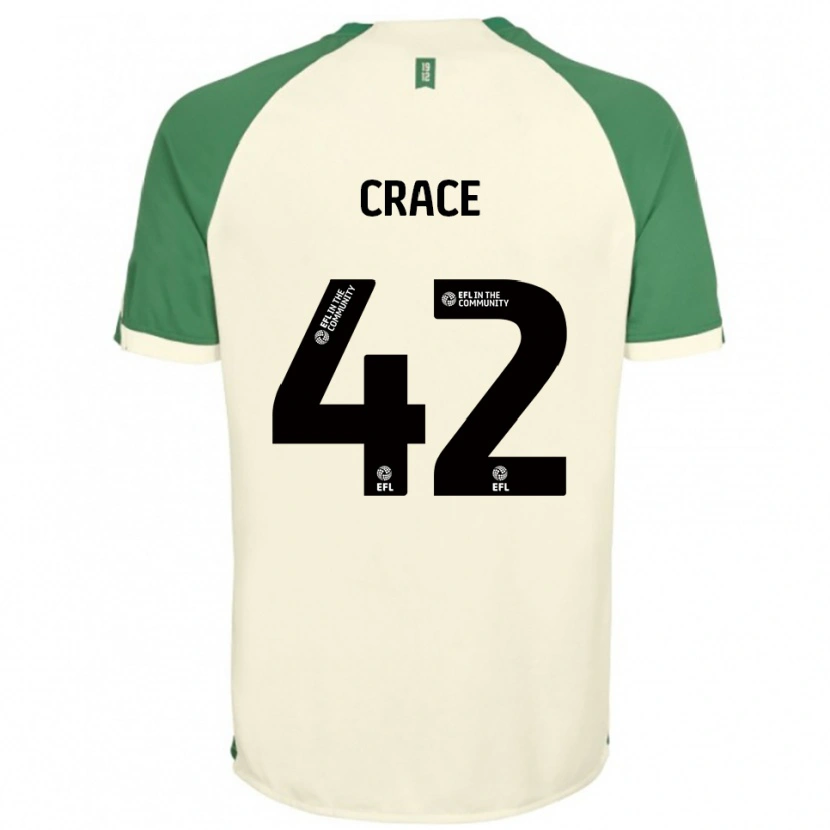 Danxen Homem Camisola Dempsey Crace #42 Branco Sujo Verde Alternativa 2025/26 Camisa