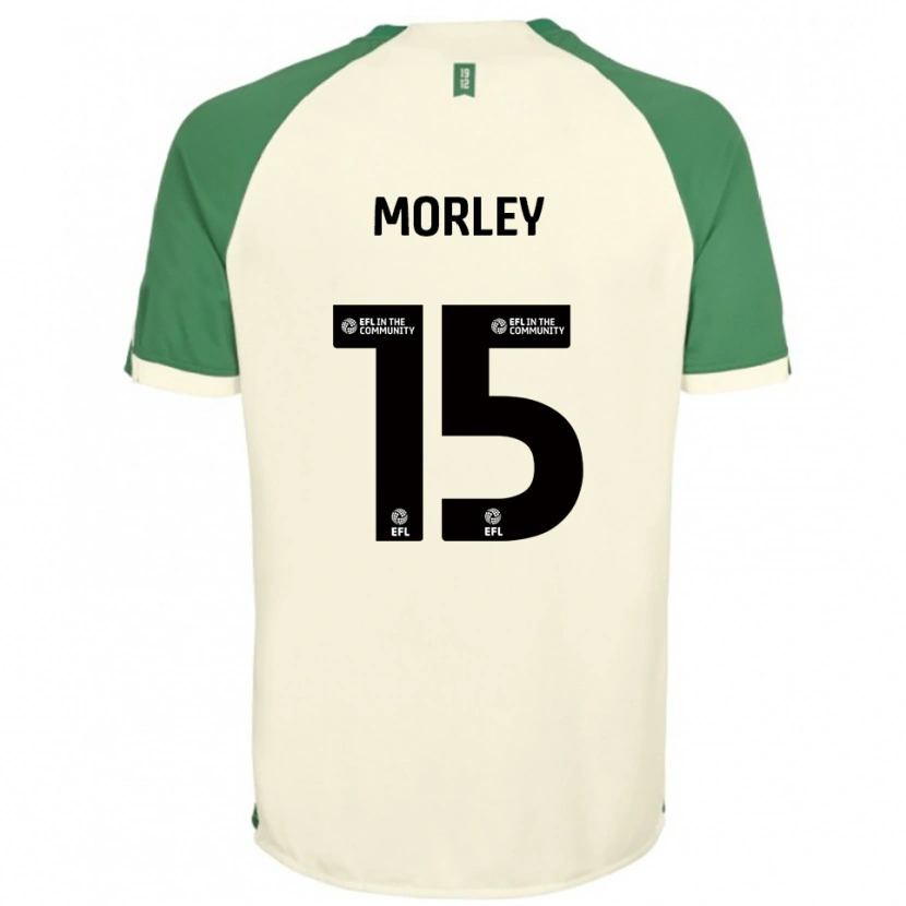 Danxen Homem Camisola Jess Morley #15 Branco Sujo Verde Alternativa 2025/26 Camisa