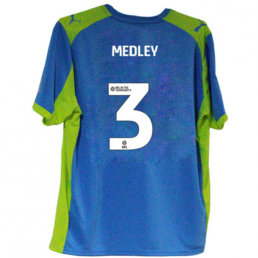 Danxen Homem Camisola Zech Medley #3 Azul Celeste Amarelo Alternativa 2025/26 Camisa