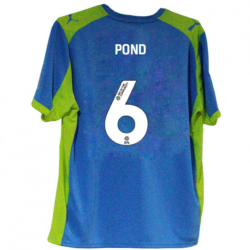 Danxen Homem Camisola Nathan Pond #6 Azul Celeste Amarelo Alternativa 2025/26 Camisa