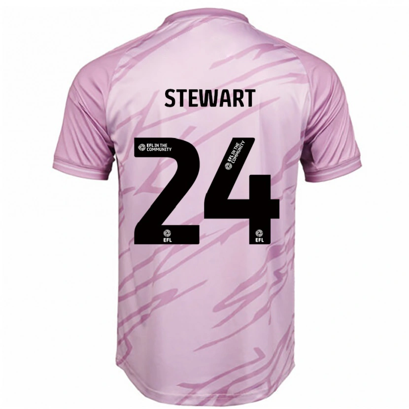 Danxen Homem Camisola Callum Stewart #24 Rosa Preto Alternativa 2025/26 Camisa
