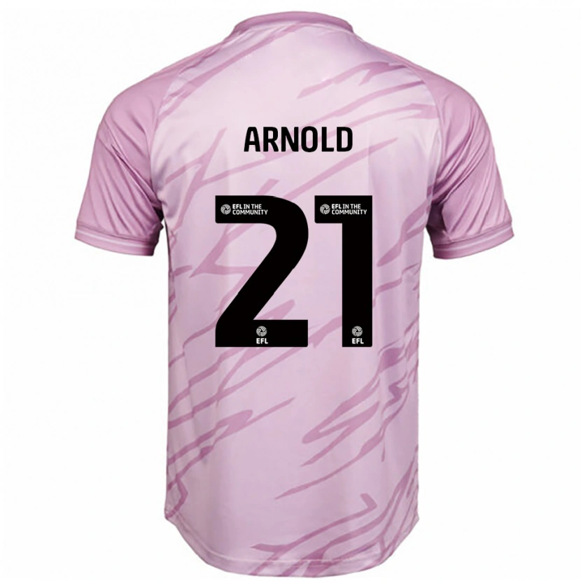 Danxen Homem Camisola Hetty Arnold #21 Rosa Preto Alternativa 2025/26 Camisa
