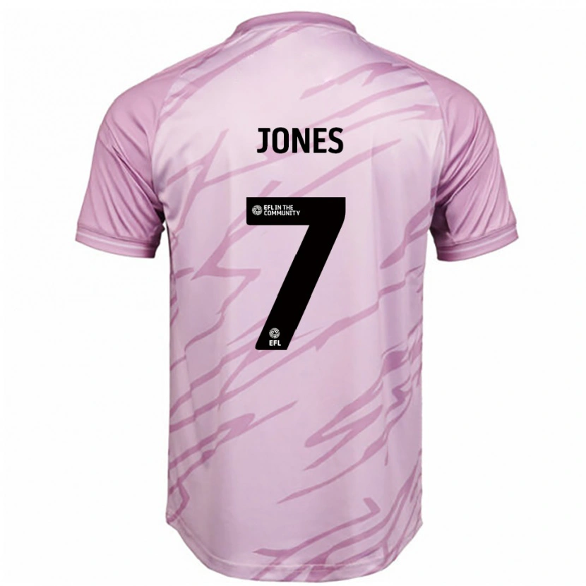 Danxen Homem Camisola Maddie Jones #7 Rosa Preto Alternativa 2025/26 Camisa