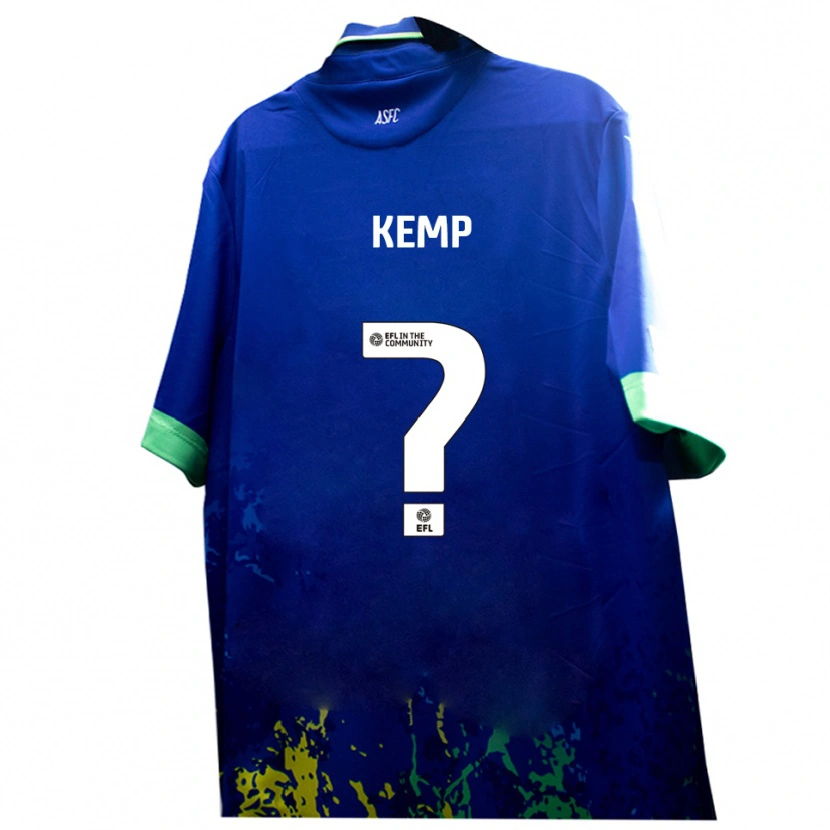 Danxen Homem Camisola James Kemp #0 Azul Amarelo Alternativa 2025/26 Camisa