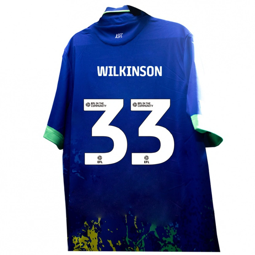 Danxen Homem Camisola Finlay Wilkinson #33 Azul Amarelo Alternativa 2025/26 Camisa
