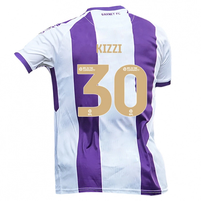 Danxen Homem Camisola Joe Kizzi #30 Branco Roxo Alternativa 2025/26 Camisa