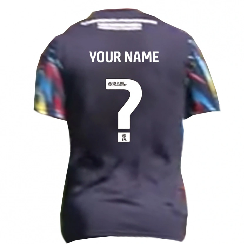 Danxen Homem Camisola Seu Nome #0 Azul Marinho Amarelo Vermelho Alternativa 2025/26 Camisa