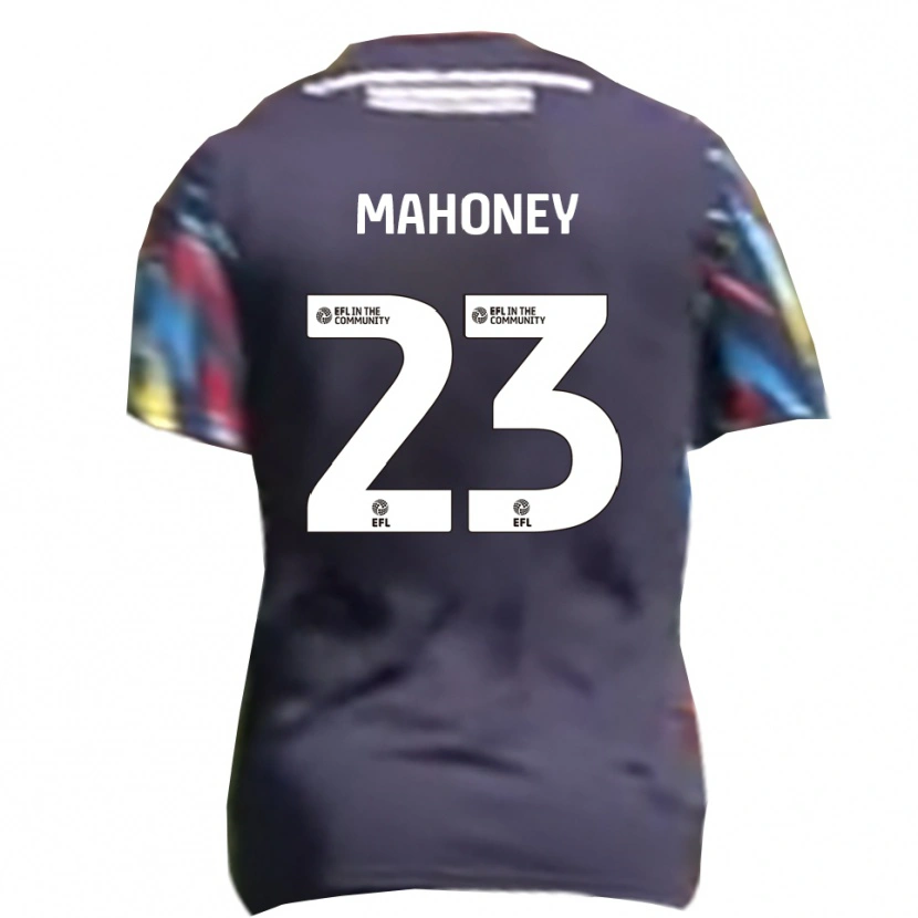 Danxen Homem Camisola Connor Mahoney #23 Azul Marinho Amarelo Vermelho Alternativa 2025/26 Camisa