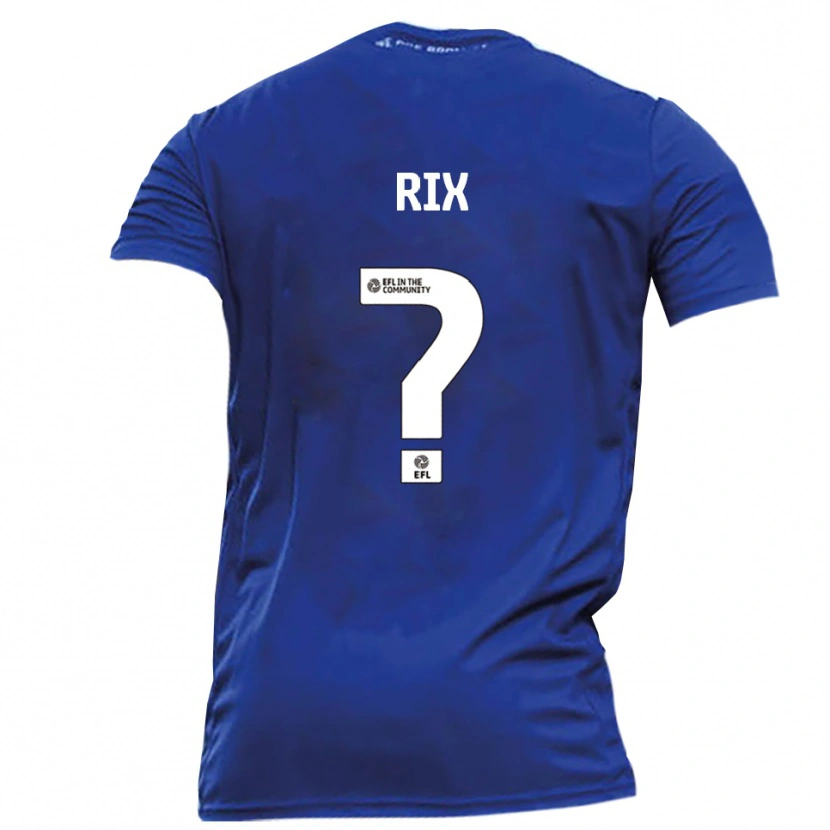 Danxen Homem Camisola Lucy Rix #0 Azul Branco Alternativa 2025/26 Camisa