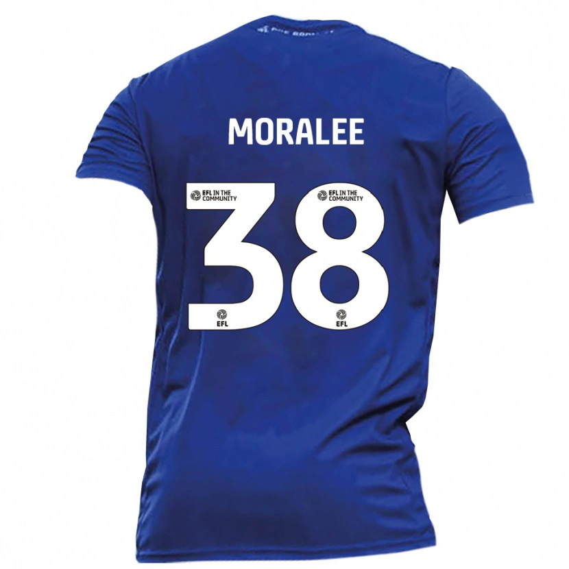 Danxen Homem Camisola Frankie Moralee #38 Azul Branco Alternativa 2025/26 Camisa