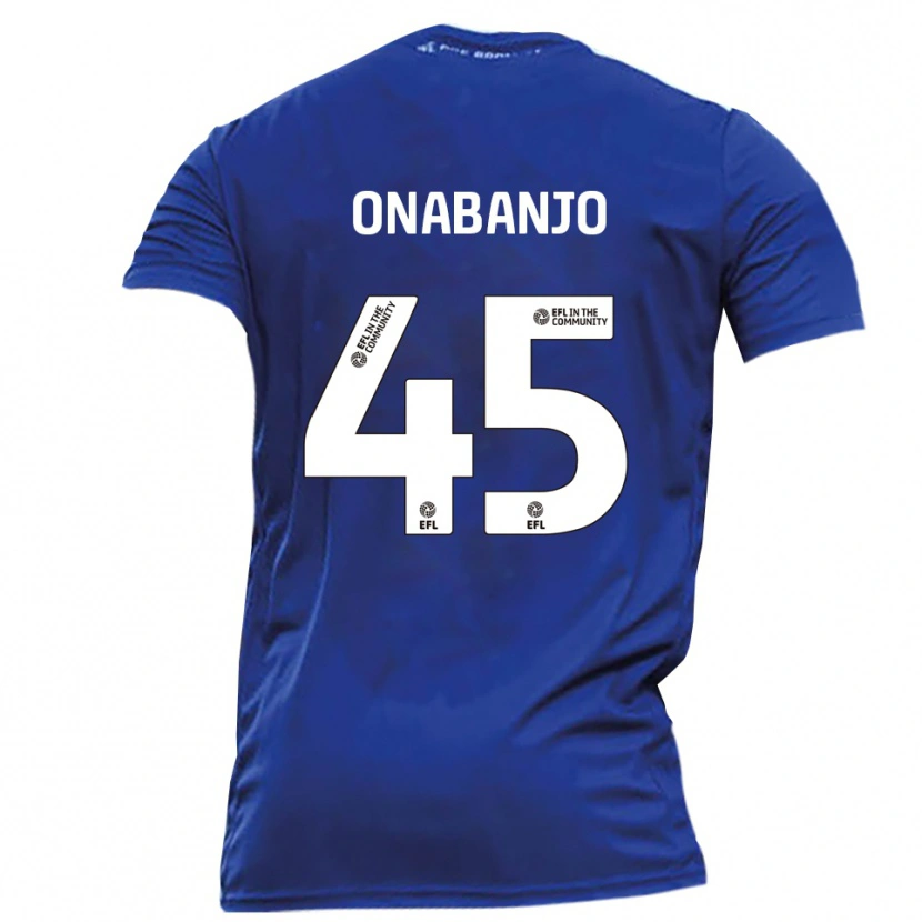 Danxen Homem Camisola Remi Onabanjo #45 Azul Branco Alternativa 2025/26 Camisa