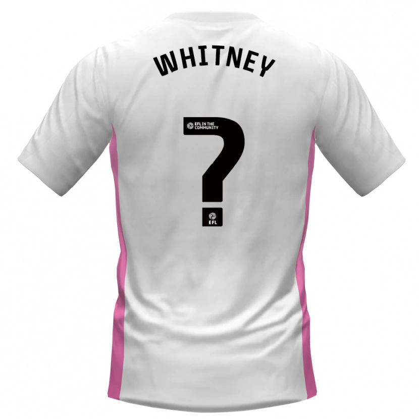 Danxen Homem Camisola Alex Whitney #0 Branco Vermelho Alternativa 2025/26 Camisa